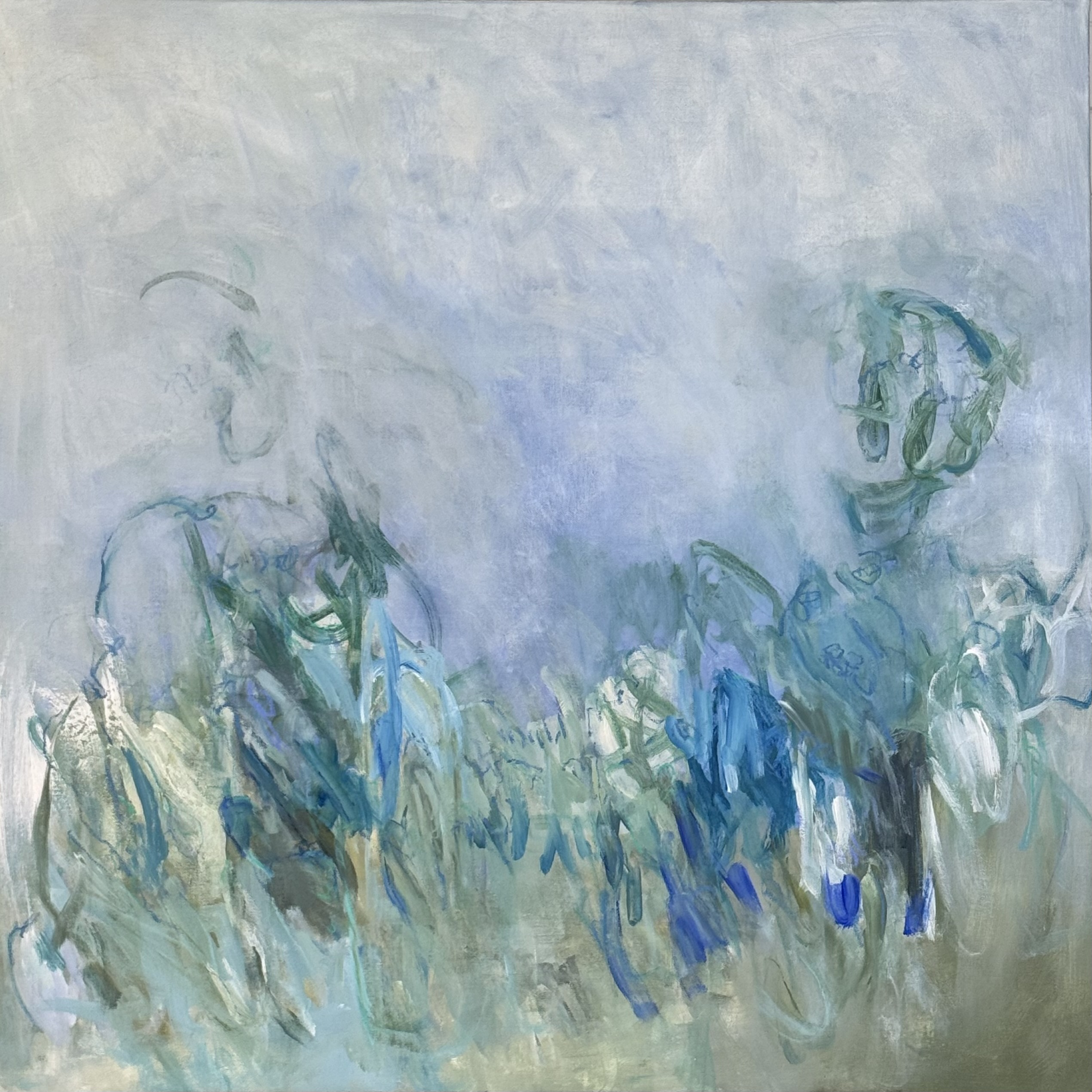 Abstract landscape painting by Narelle Gibbs