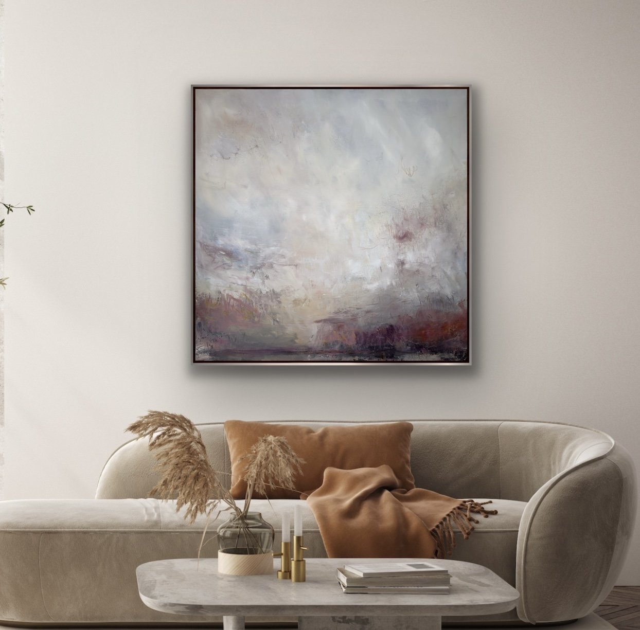 Dawn's Quiet Embrace in room setting