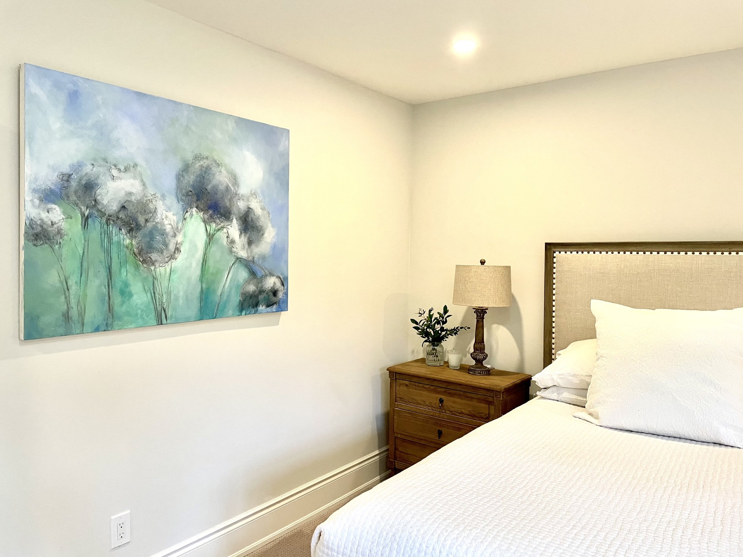 Winter Blues in room setting